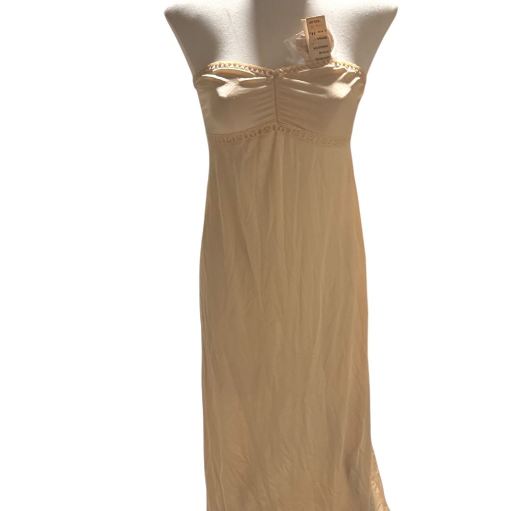Vanity Fair‎ Slip Dead Stock Convertible Strapless Maxi Long 34 LL Vintage NWT